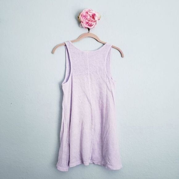 Anthropologie Akemi‎ + Kim Light Purple Linen Savoy Swing Tank - Picture 6 of 6